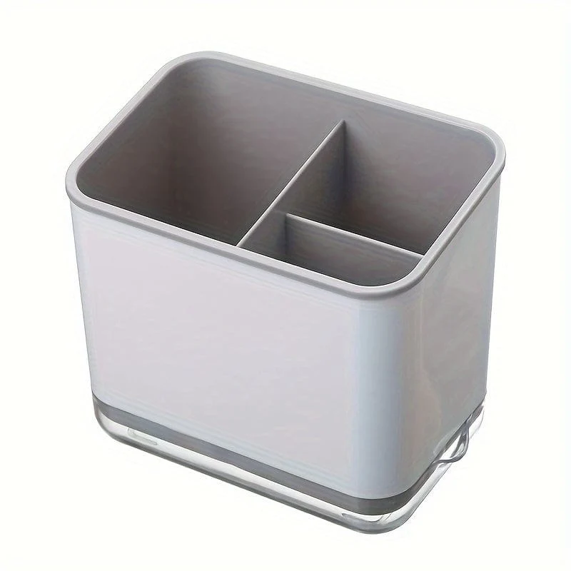 1 Stück Utensilienhalter, Besteck-Abtropfgestell, Spülbecken-Caddy, Essstäbchenhalter, Löffel, Essstäbchen, Gabel, Abtropfgestell, Korb-Aufbewahrungshalter, Organizer, Fachbox, Küchenaufbewahrungsartikel