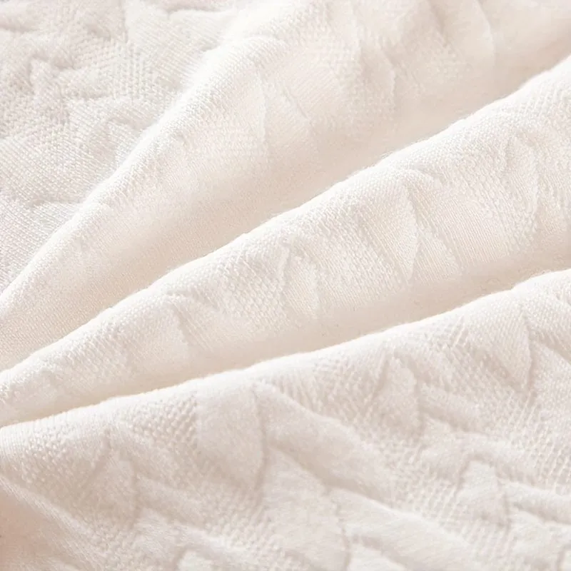 1 Stück bequemes und stützendes Bettkissen mit Netzrand und Weizenohrgitter-Design zur Unterstützung von Nacken und Schulter – perfekt für Gästezimmer und Heimdekoration