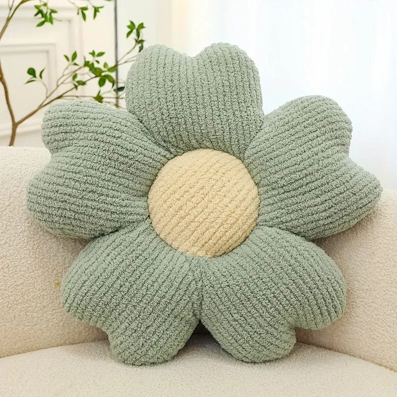 1 Stück dekoratives Kissen für Zuhause, atmungsaktives Blumen-Sitzkissen, Tischstuhlkissen, Bodenkissen für Sofa, Couch, Bett, Büro