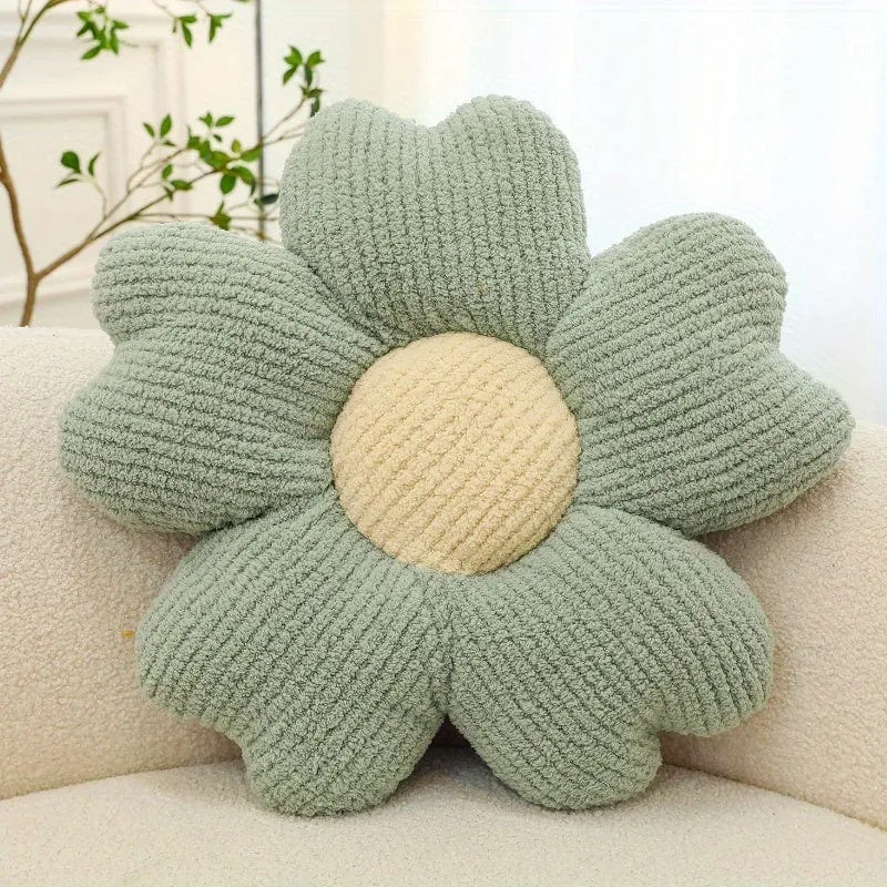 1 Stück dekoratives Kissen für Zuhause, atmungsaktives Blumen-Sitzkissen, Tischstuhlkissen, Bodenkissen für Sofa, Couch, Bett, Büro