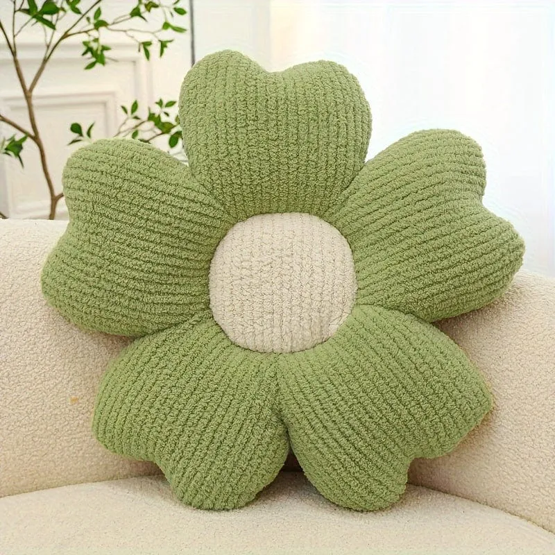 1 Stück dekoratives Kissen für Zuhause, atmungsaktives Blumen-Sitzkissen, Tischstuhlkissen, Bodenkissen für Sofa, Couch, Bett, Büro