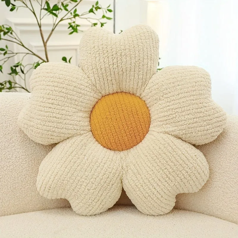 1 Stück dekoratives Kissen für Zuhause, atmungsaktives Blumen-Sitzkissen, Tischstuhlkissen, Bodenkissen für Sofa, Couch, Bett, Büro