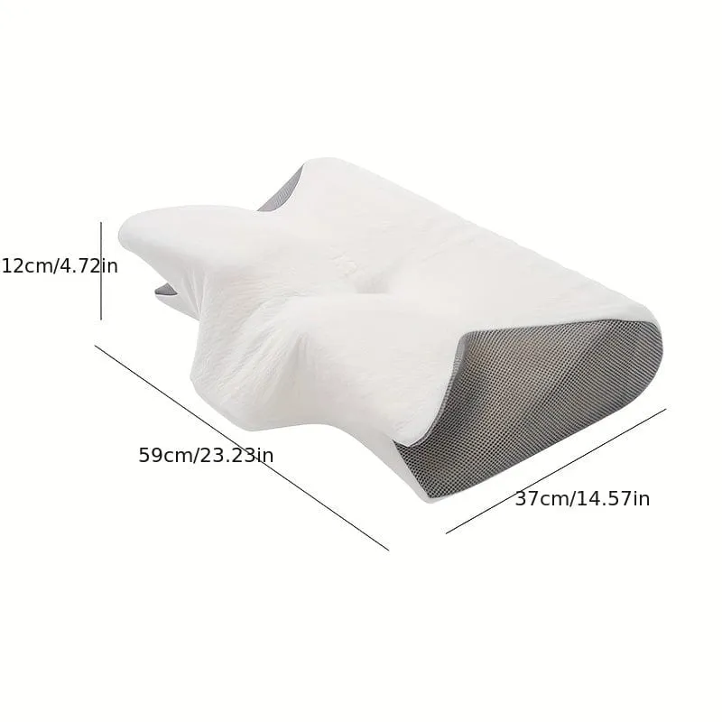 1 Stück Nackenkissen, Memory-Schaum-Kissen zum Entspannen von Nacken und Schultern, verstellbares ergonomisches orthopädisches Konturstützkissen, abnehmbarer Bezug