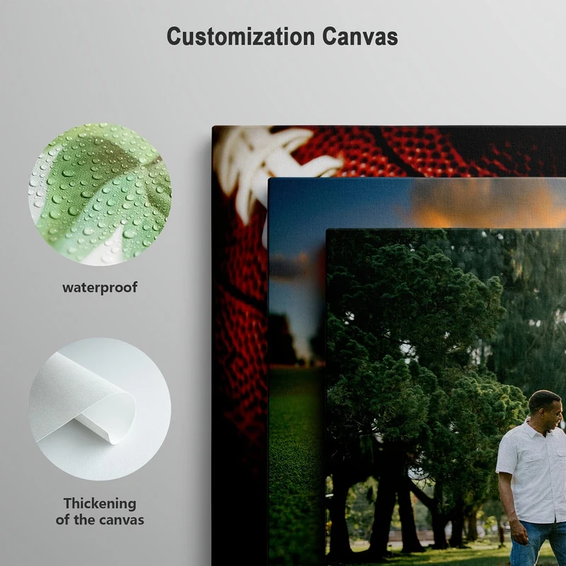 1 Stück Poster mit Holzrahmen, personalisiertes Bild Wandkunst, Glückliche Familie, perfektes Geschenk zum Familiengeburtstag, Jahrestag, Wohndekor, Wandkunst, Wanddekoration