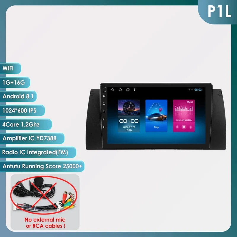 8GB 128GB Android 12 Auto-Multimedia-Player 9 Zoll Navigation Für BMW E39 E53 M5 1995-2003 radio Stereo BT GPS Wifi DSP SWC AM FM