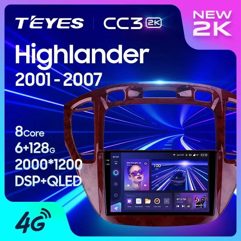 TEYES CC3L CC3 2K Für Toyota Highlander 1 XU20 2001 - 2007 Auto Radio Multimedia Video Player Navigation stereo GPS Android 10 Keine 2din 2 din dvd
