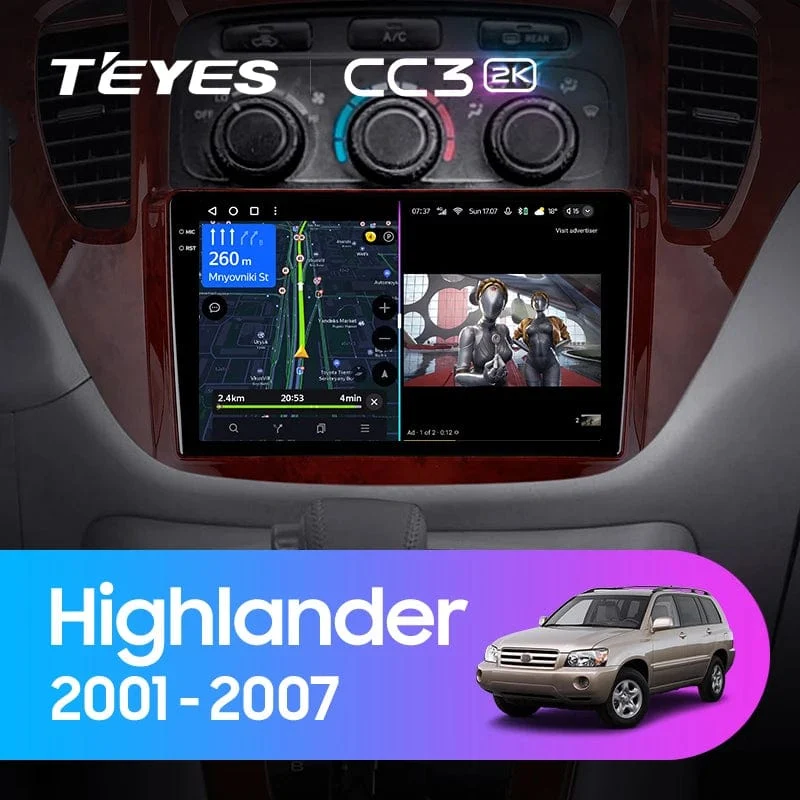 TEYES CC3L CC3 2K Für Toyota Highlander 1 XU20 2001 - 2007 Auto Radio Multimedia Video Player Navigation stereo GPS Android 10 Keine 2din 2 din dvd
