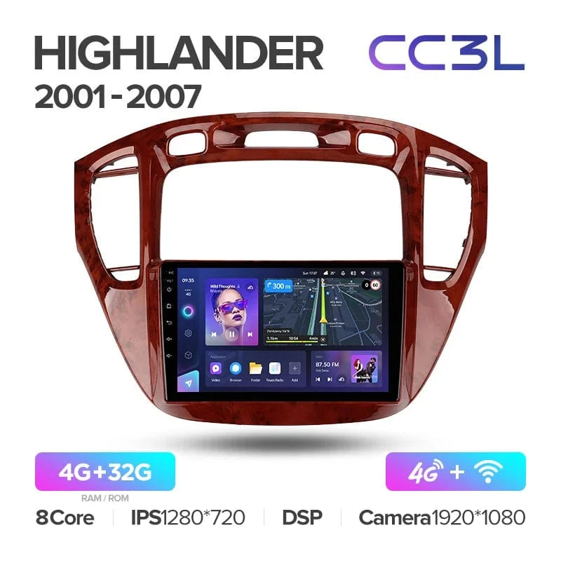 TEYES CC3L CC3 2K Für Toyota Highlander 1 XU20 2001 - 2007 Auto Radio Multimedia Video Player Navigation stereo GPS Android 10 Keine 2din 2 din dvd