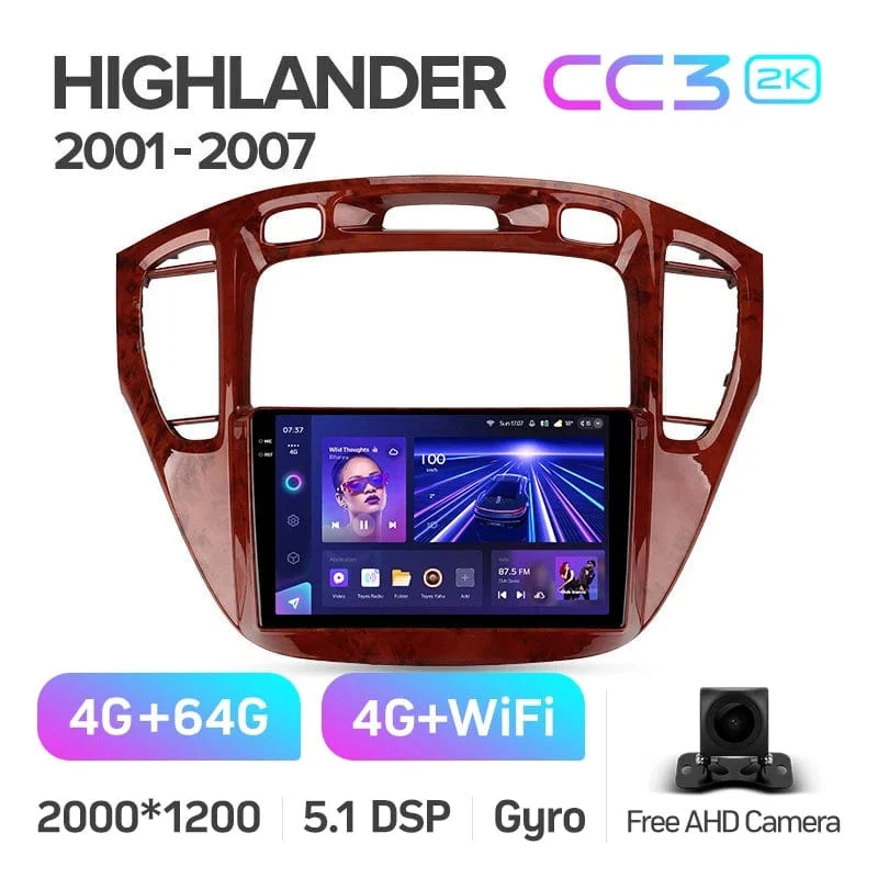 TEYES CC3L CC3 2K Für Toyota Highlander 1 XU20 2001 - 2007 Auto Radio Multimedia Video Player Navigation stereo GPS Android 10 Keine 2din 2 din dvd