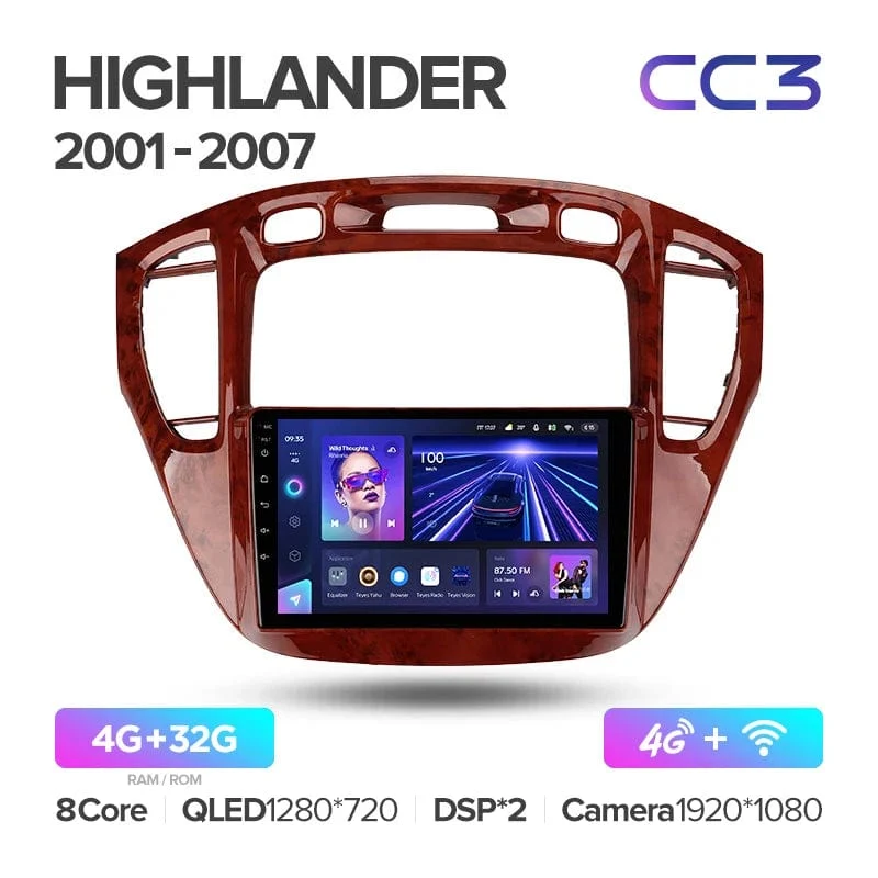 TEYES CC3L CC3 2K Für Toyota Highlander 1 XU20 2001 - 2007 Auto Radio Multimedia Video Player Navigation stereo GPS Android 10 Keine 2din 2 din dvd