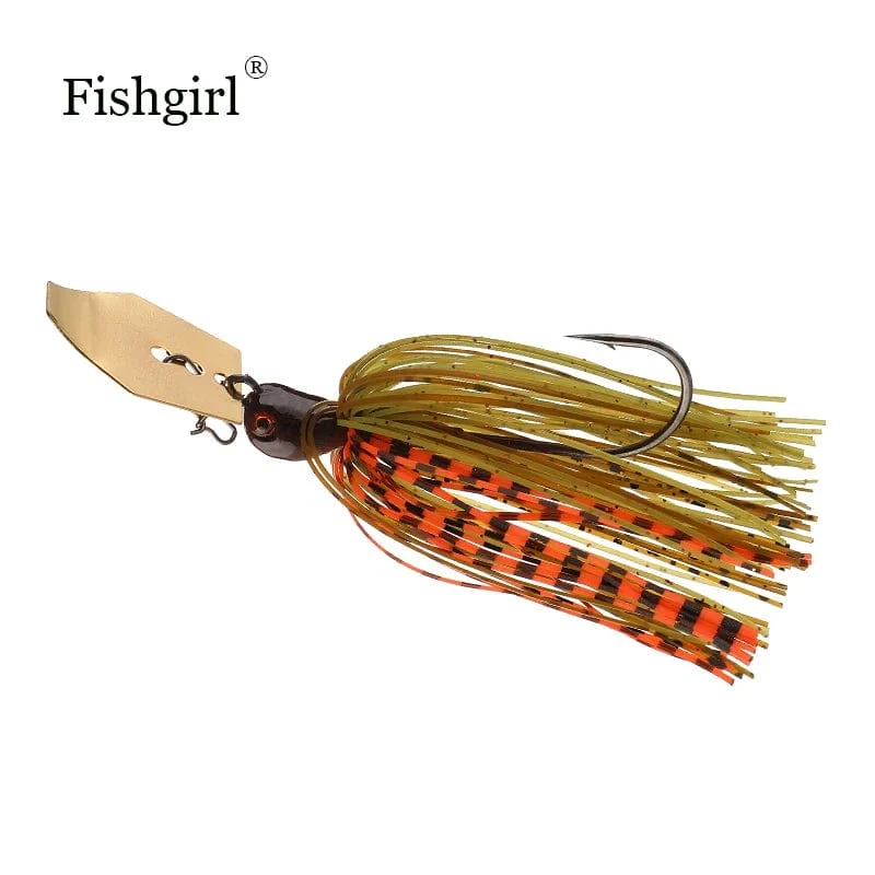 Fishgirl Wobbler JACKY HAMMAR Chatter Bait Elite Lures 3/8oz 1/2oz Bladed Skirted Swim Jigs Bass Baits Hochwertige Angelköder