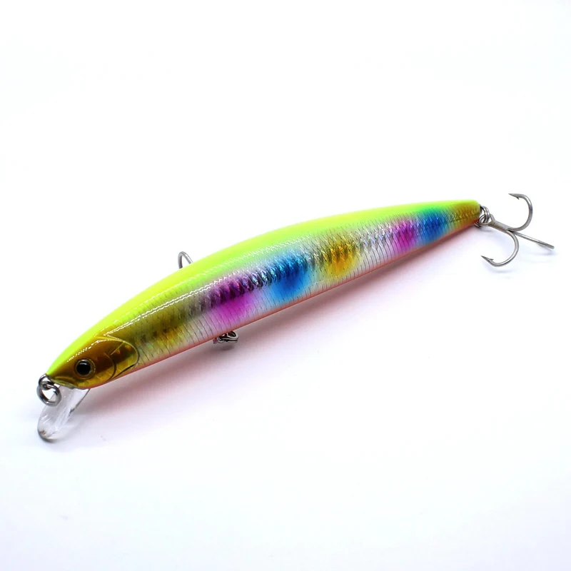 AOCLU-Schwimmender Jerkbait-Wobbler, harter Köder, Elritze, Salzwasser-Thunfisch-Angelköder, UV-Beschichtung, leuchtend, 160 mm, 30 g, Tauchtiefe, 0.5–1.5 m