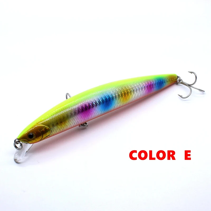 AOCLU-Schwimmender Jerkbait-Wobbler, harter Köder, Elritze, Salzwasser-Thunfisch-Angelköder, UV-Beschichtung, leuchtend, 160 mm, 30 g, Tauchtiefe, 0.5–1.5 m