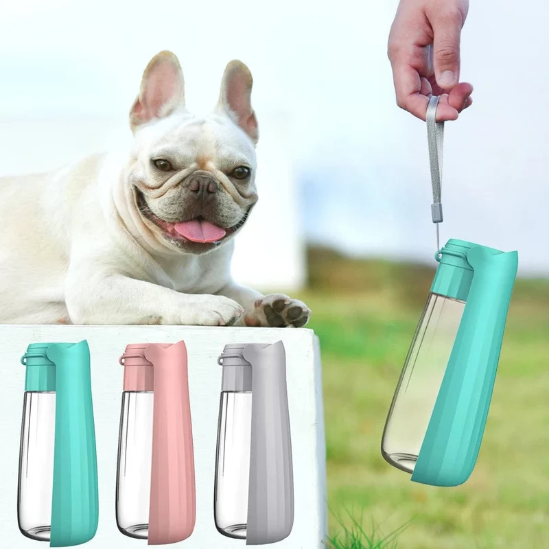Tragbarer Wasserflaschenspender für Hunde, für kleine und große Hunde, faltbar, für Welpen, Outdoor, Wandern, Trinknapf, französische Bulldogge, Heimtierbedarf