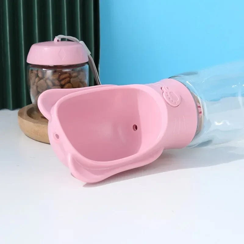 Tragbare Wasserflasche für Hunde und Katzen mit Aufbewahrungsbehälter für Futter und Wasser für Welpen, Futternapf, Futternapf für Outdoor-Reisen, Haustier-Trinknäpfe