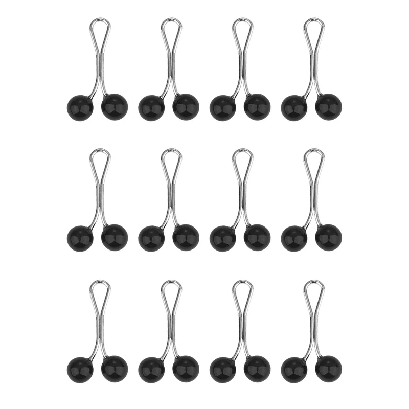 12PCS Dame Perlen Muslimischen Frauen Schal Schal Dame Schals Hijab Clips Perle Brosche Pins Pin Kopftuch Perle Clip Schal clips