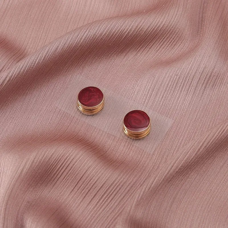 2 Paare/beutel Runde Magnet Hijab Schal Brosche Pins Frauen Dekoriert Zubehör Für Muslimische Mischfarben Magnete 2023 Neue Design