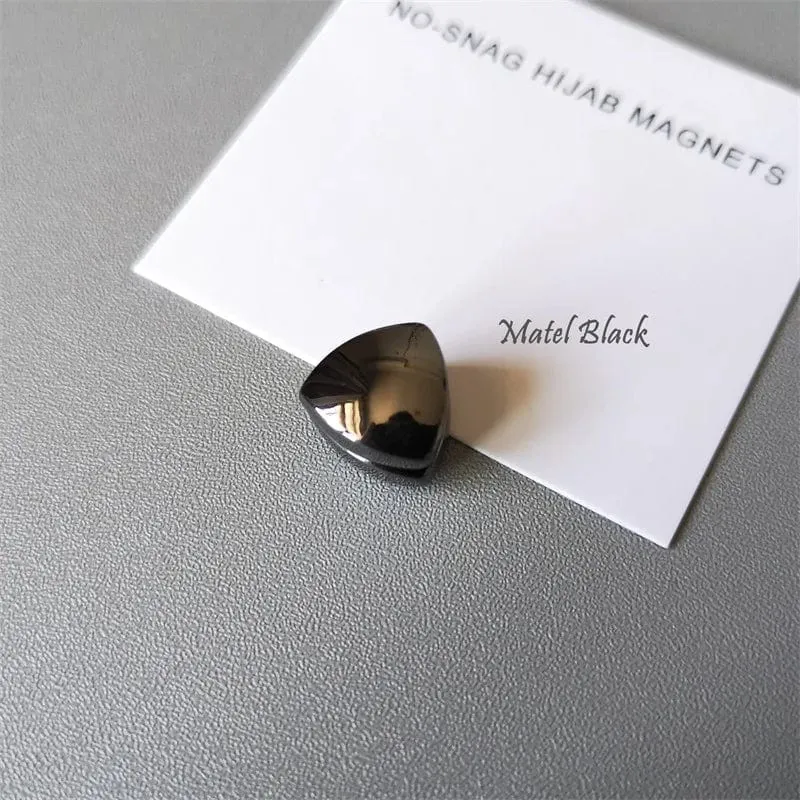 Premium 1 Paar Dreieck starker Magnet Hijabs Clip Zubehör muslimische Frauen Sicherheit kein Loch feste Turban Schal Pins Broschen