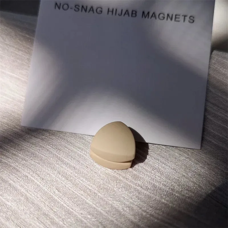 Premium 1 Paar Dreieck starker Magnet Hijabs Clip Zubehör muslimische Frauen Sicherheit kein Loch feste Turban Schal Pins Broschen