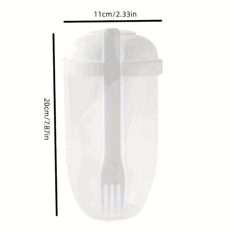 1 Stück, Frischer Salatbecher, Keep Fit Salat-Mahlzeit-Shaker-Becher, 1000 ml/33.81 Unzen, tragbarer Frucht-Gemüse-Milchbecher, 19.99 cm x 5.92 cm