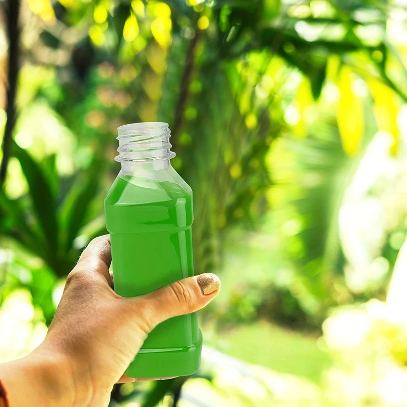 2 Stück, Kunststoff-Saftflaschen, 100 ml/3.52 Unzen dünne, wiederverwendbare Kunststoff-Wasserbecher, tragbare Trinkbecher, Reagenzflaschen, Laborprobenflasche, Reisetrinkgeschirr