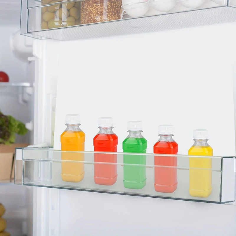 2 Stück, Kunststoff-Saftflaschen, 100 ml/3.52 Unzen dünne, wiederverwendbare Kunststoff-Wasserbecher, tragbare Trinkbecher, Reagenzflaschen, Laborprobenflasche, Reisetrinkgeschirr