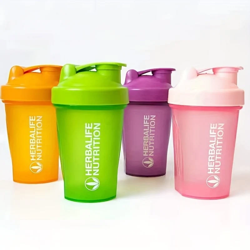 1pc 400ml/13.5 unzen Fitness Sport Wasser Flasche Mode Einfache Shaker Tasse Protein Pulver Ernährung Milchshake rühren Tasse Mit Skala Wasser Tasse