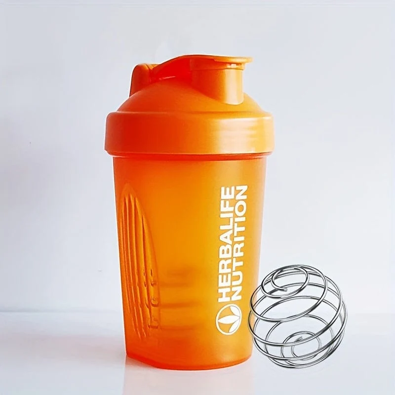 1pc 400ml/13.5 unzen Fitness Sport Wasser Flasche Mode Einfache Shaker Tasse Protein Pulver Ernährung Milchshake rühren Tasse Mit Skala Wasser Tasse