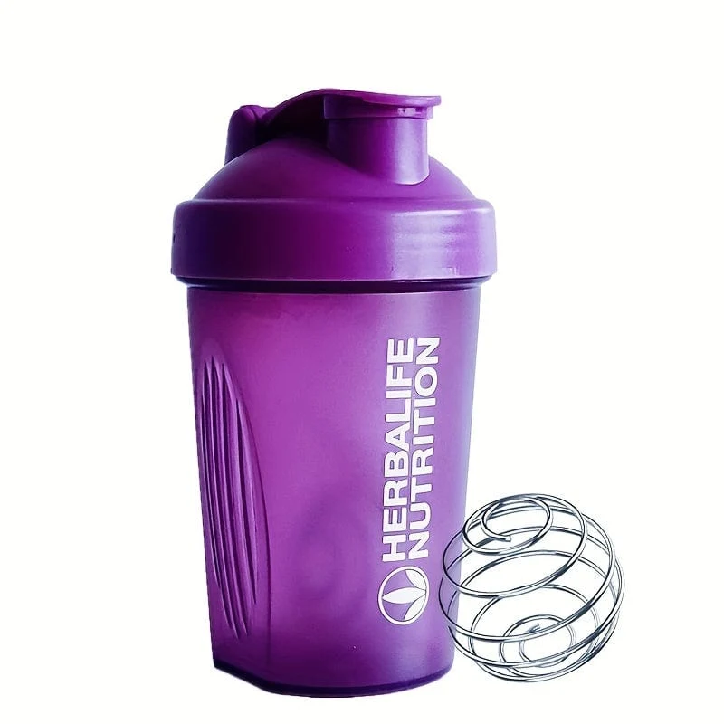 1pc 400ml/13.5 unzen Fitness Sport Wasser Flasche Mode Einfache Shaker Tasse Protein Pulver Ernährung Milchshake rühren Tasse Mit Skala Wasser Tasse