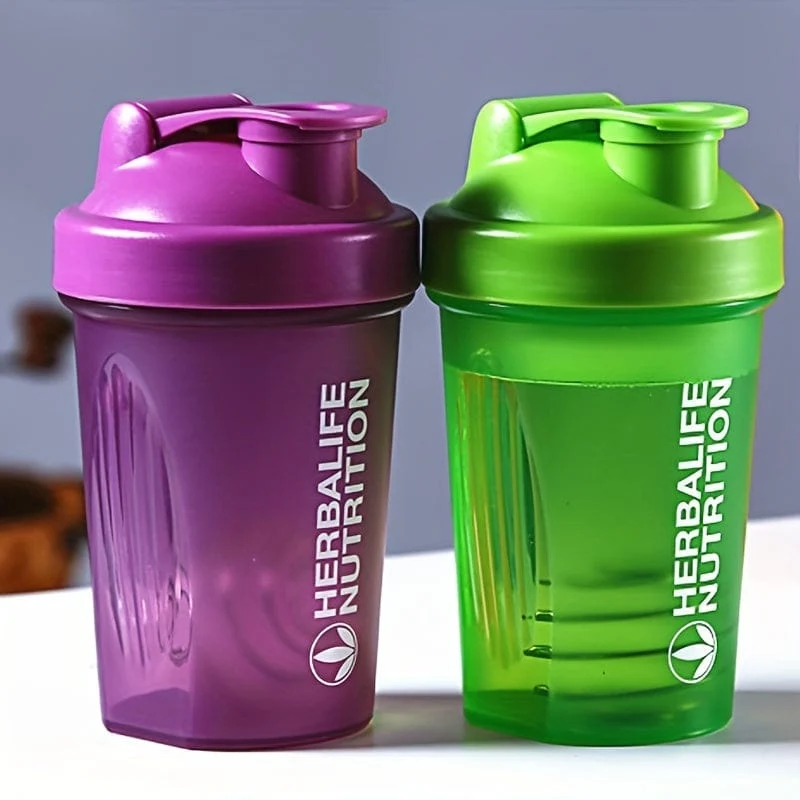 1pc 400ml/13.5 unzen Fitness Sport Wasser Flasche Mode Einfache Shaker Tasse Protein Pulver Ernährung Milchshake rühren Tasse Mit Skala Wasser Tasse