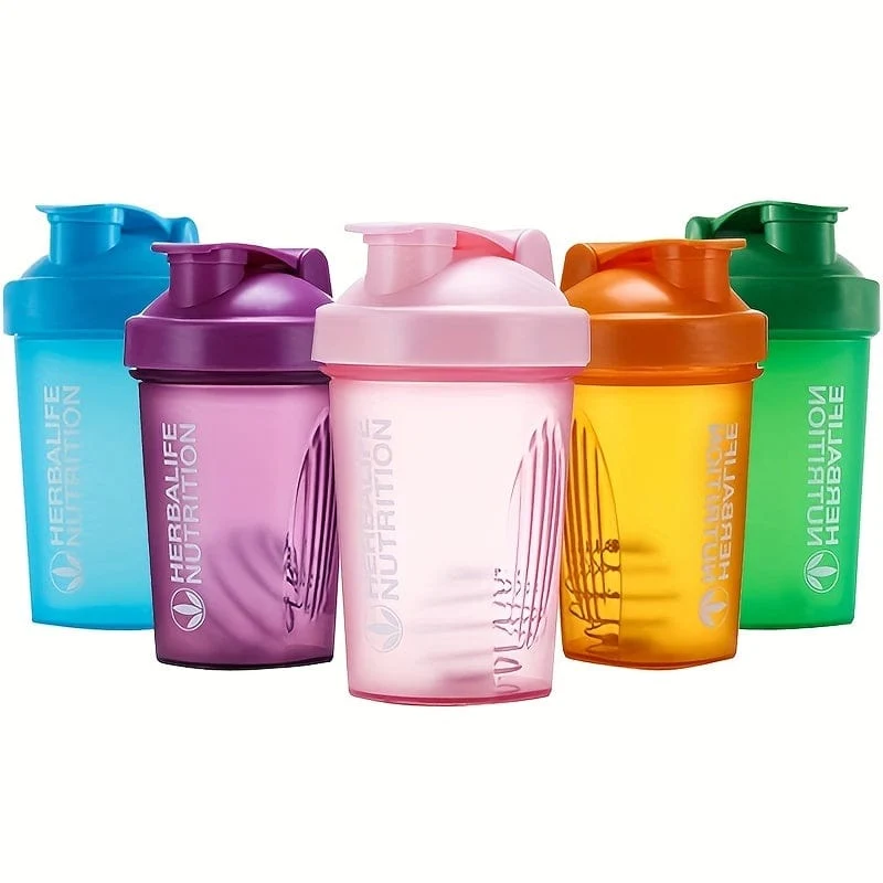 1pc 400ml/13.5 unzen Fitness Sport Wasser Flasche Mode Einfache Shaker Tasse Protein Pulver Ernährung Milchshake rühren Tasse Mit Skala Wasser Tasse