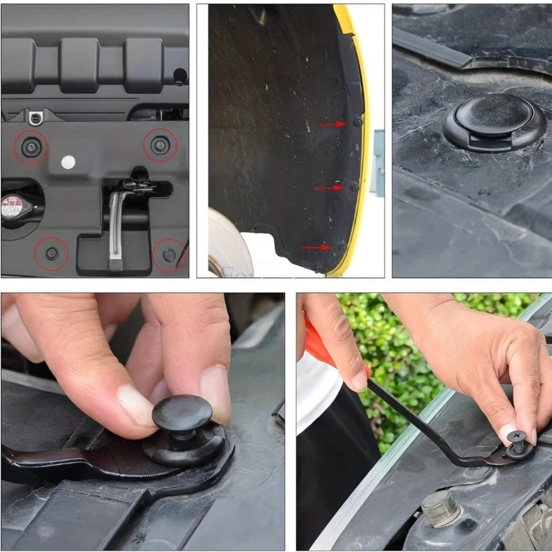 725-teiliges Auto-Befestigungsset, Karosserie-Halterungsstift, Nieten, Stoßstangen-Türverkleidung, Befestigungs-Set, automatisches Entfernungswerkzeug