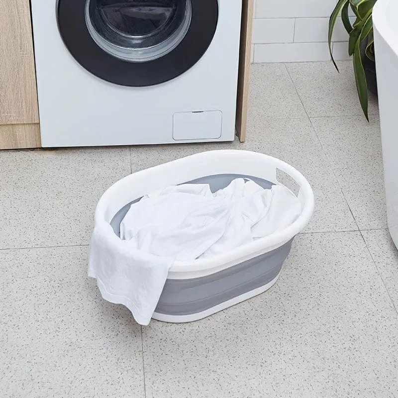 1-teiliger tragbarer faltbarer Wäschekorb – perfekt für schmutzige Kleidung, Snacks und Camping – praktische und langlebige Aufbewahrungslösung