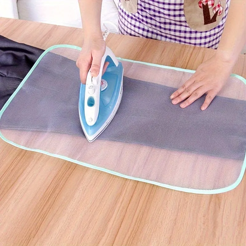 1 Stück Mesh-Bügelbrettbezug, hochtemperaturbeständige Kleidungsstück-Mesh-Matte, wärmeisolierendes Bügelnetz, Haushalts-Mesh-Tuch, Bügelpolster-Bügelnetz, Wärmeisolationsschutz, Farbe zufällig