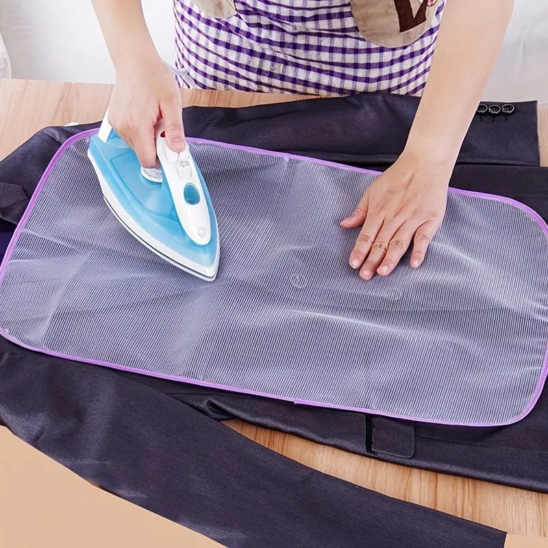 1 Stück Mesh-Bügelbrettbezug, hochtemperaturbeständige Kleidungsstück-Mesh-Matte, wärmeisolierendes Bügelnetz, Haushalts-Mesh-Tuch, Bügelpolster-Bügelnetz, Wärmeisolationsschutz, Farbe zufällig