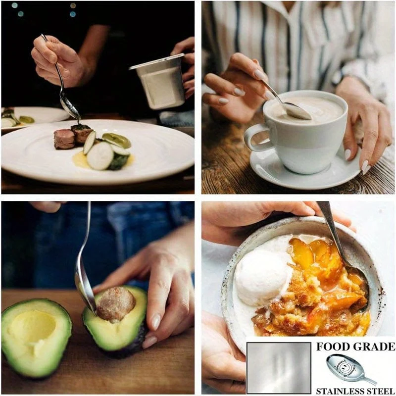 1 Stück „SPOONFUL OF HAPPINESS“ mit Gravur, lustiger Löffel, Edelstahllöffel, für Kaffee, Dessert, Tee, Eis, Haferflocken, Geschenklöffel für Party, Geburtstag, Weihnachtsgeschenke