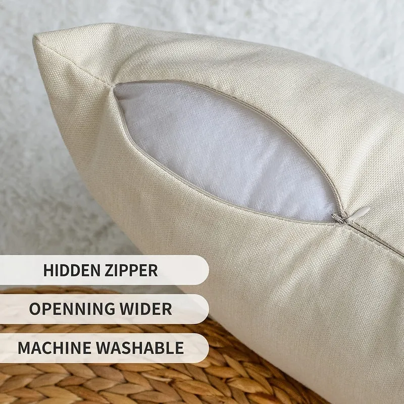 2 Stück Boho-Kissenbezug in Blau, Bohemian-Ethno-Stil, Teppichmuster, Kissenbezug für Sofa, Couch, Heimdekoration, 45.72 x 45.72 cm