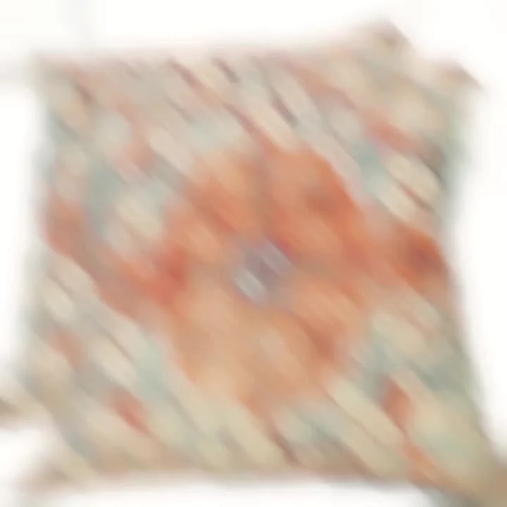 2 Stück Boho-Kissenbezug in Blau, Bohemian-Ethno-Stil, Teppichmuster, Kissenbezug für Sofa, Couch, Heimdekoration, 45.72 x 45.72 cm