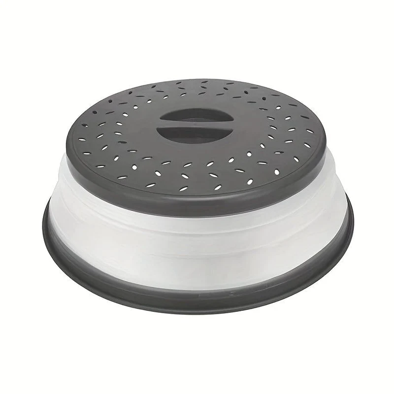 1 Stück, großer zusammenklappbarer Mikrowellendeckel, Deckel zum Erhitzen von Speisen, Gadget zur Essenszubereitung, zusammenklappbare Abdeckung, Küchenhelfer, Küchenutensilien, Küchenzubehör, Küchenartikel für Zuhause