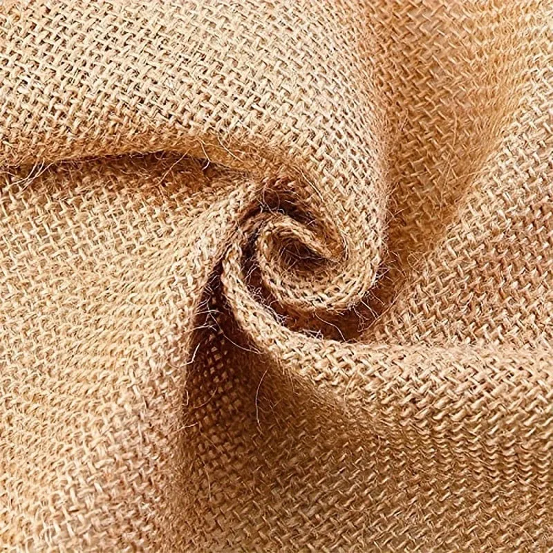 1 Stück, rustikaler Sackleinen-Tischläufer, natürliches Leinenmaterial, einfacher Tischläufer im Landhausstil für Bauernhofpartys und Zusammenkünfte im Freien, ideal für Esstischdekoration und Volksdekoration