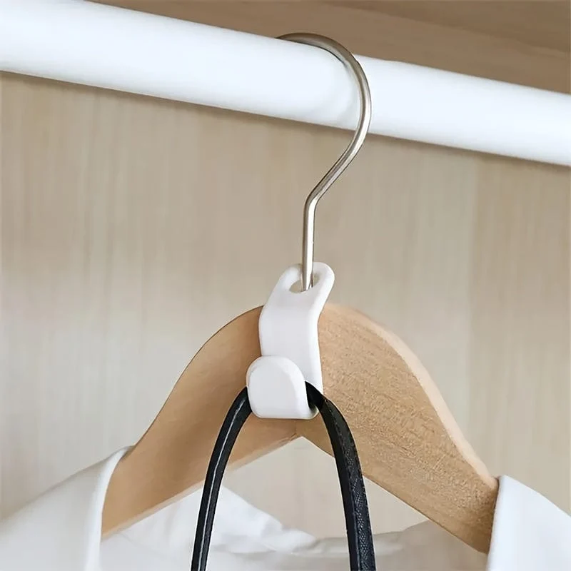 20 Stück/Set Kunststoff-Kleiderbügel-Verbindungshaken, langlebige, robuste Haken für Kleidung, Platzsparer im Haushalt für die Kleidungsorganisation von Schrank, Kleiderschrank, Zuhause, Wohnheim, zurück zum College. Unverzichtbar