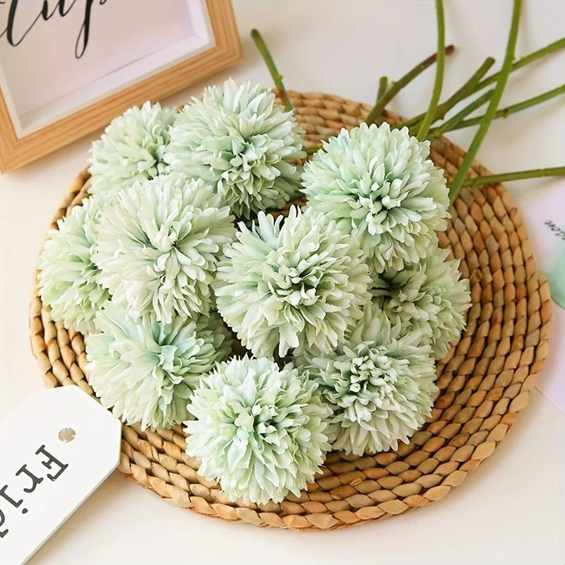 5 herrliche Chrysanthemen-Blumenbälle – perfekt für Zuhause, das Büro, das Café, Partys und Hochzeiten – künstliche Blumen für wichtige Personen