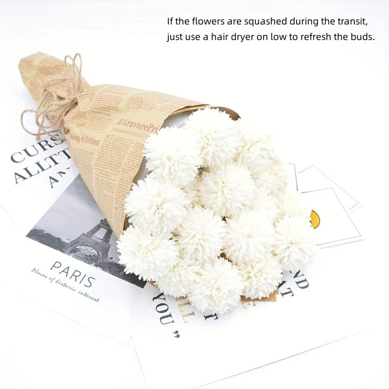 5 herrliche Chrysanthemen-Blumenbälle – perfekt für Zuhause, das Büro, das Café, Partys und Hochzeiten – künstliche Blumen für wichtige Personen