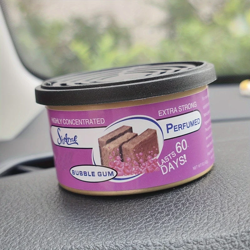 1 Stück Auto-Lufterfrischerglas, Aroma-Diffusor mit Jasmin-/Erdbeer-/Kaugummi-/Vanille-Kirsch-Aroma, Auto-Innenzubehör