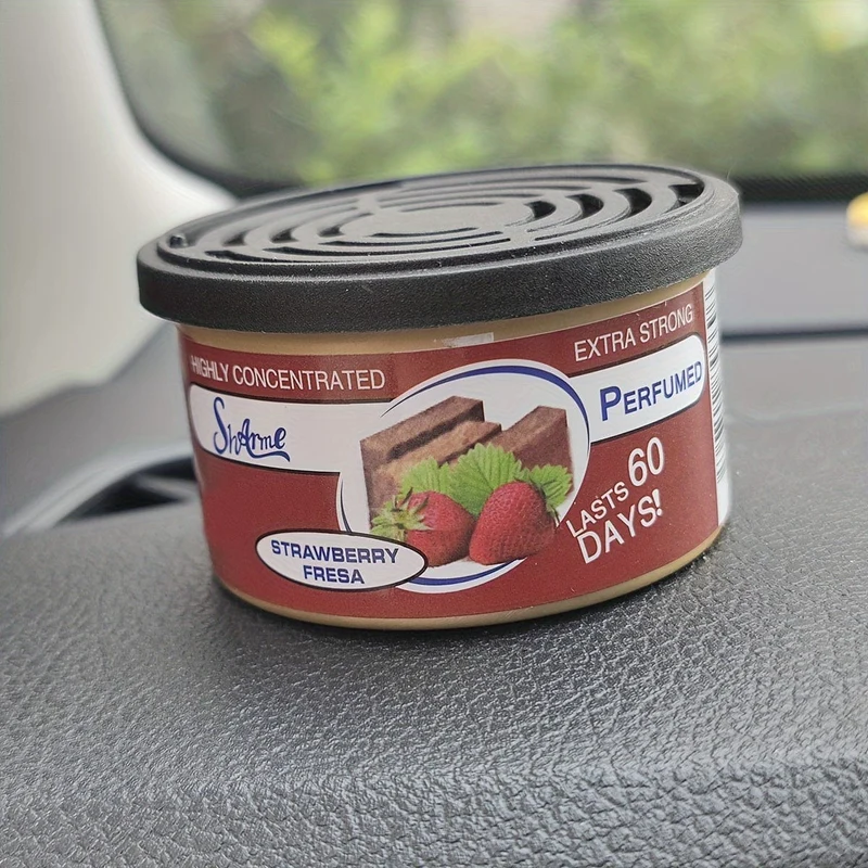 1 Stück Auto-Lufterfrischerglas, Aroma-Diffusor mit Jasmin-/Erdbeer-/Kaugummi-/Vanille-Kirsch-Aroma, Auto-Innenzubehör