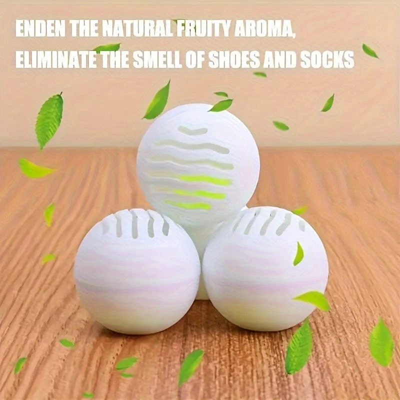 6/12 Stück Schuh-Deodorant-Kugeln, langlebiger aromatischer Lufterfrischer, feste Luftreinigungskugeln, Deodorant-Aromatherapie-Beutel, Heimdekoration, Raumdekoration, Aromatherapie-Geschenk
