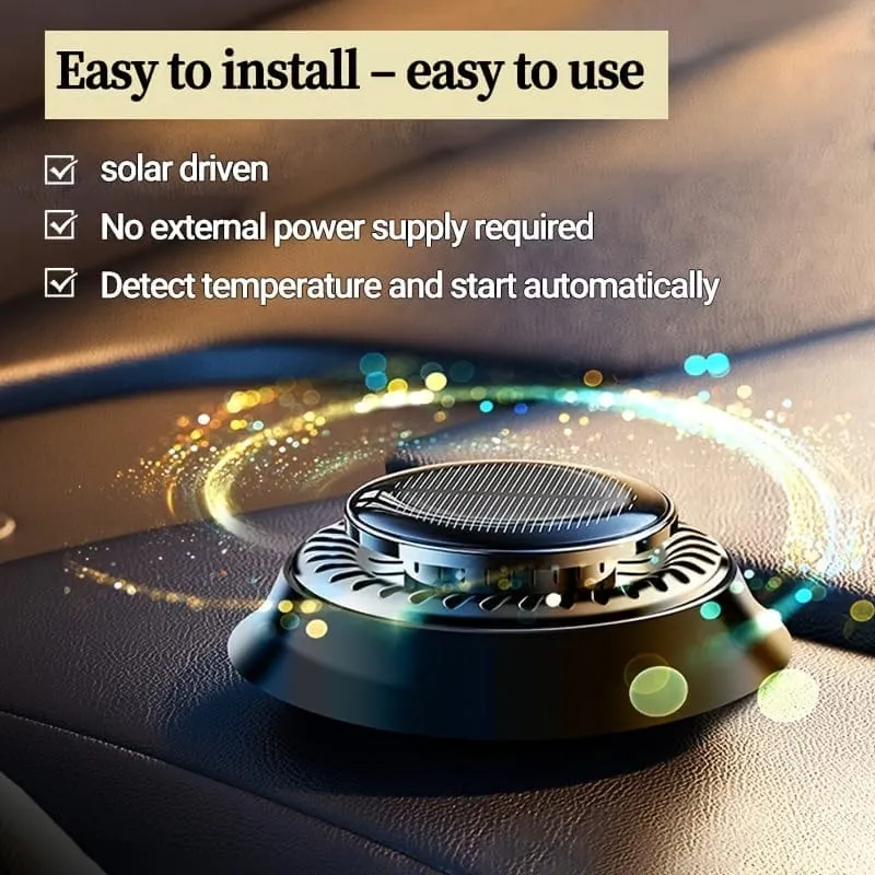 1 Stück Auto-Lufterfrischer, Solar-Auto-Aromatherapie-Diffusor, Auto-Armaturenbrett-Dekoration, Premium-Auto-Innendekorationszubehör