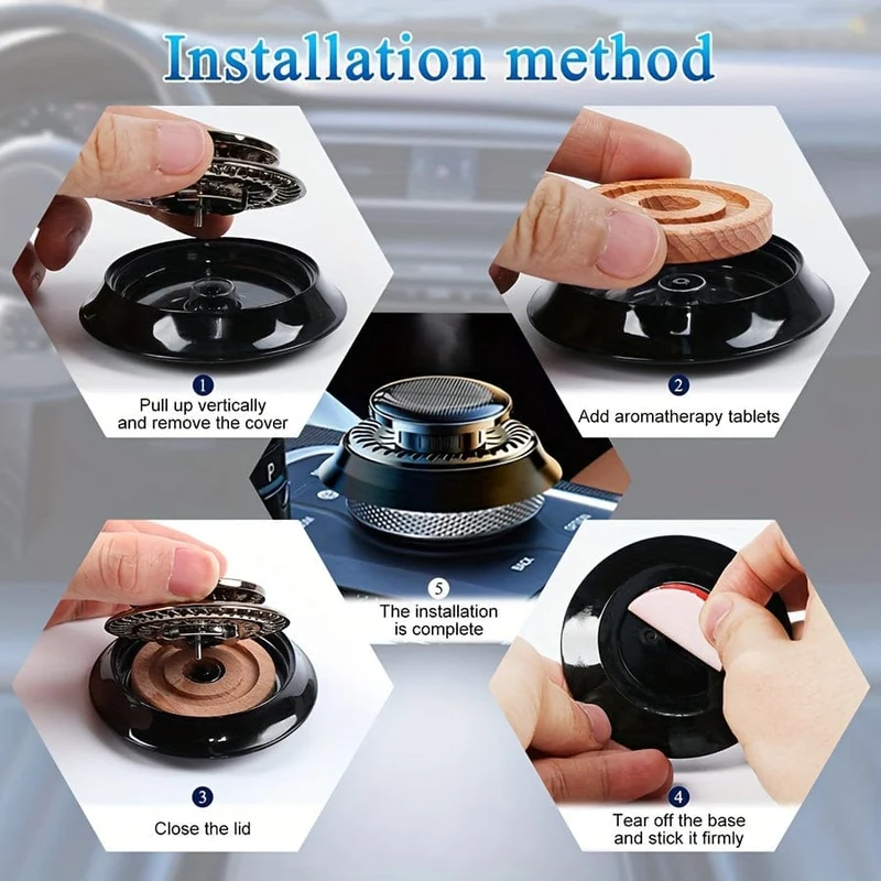 1 Stück Auto-Lufterfrischer, Solar-Auto-Aromatherapie-Diffusor, Auto-Armaturenbrett-Dekoration, Premium-Auto-Innendekorationszubehör
