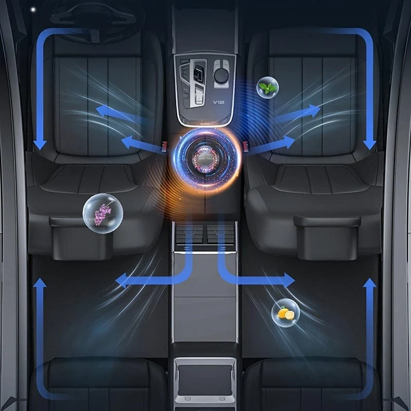 1 Stück Auto-Lufterfrischer, Solar-Auto-Aromatherapie-Diffusor, Auto-Armaturenbrett-Dekoration, Premium-Auto-Innendekorationszubehör