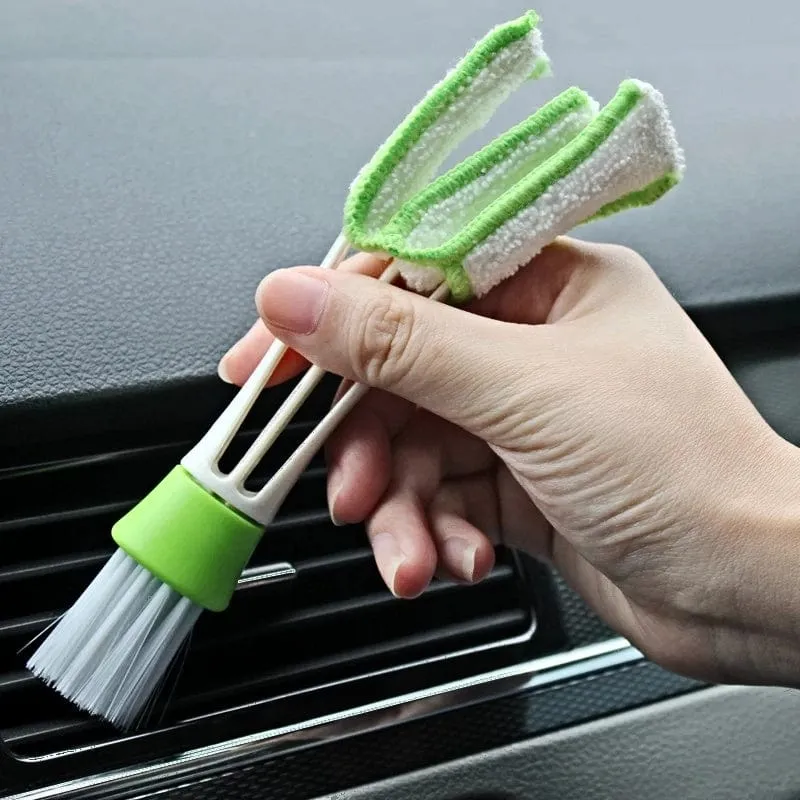 2-in-1-Klimaanlage-Auslass-Entlüftungsbürste Interne Reinigungswerkzeuge Innen-Mehrzweck-Staubreiniger für Auto